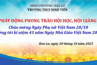 Trường THCS Ninh Tiến tổ chức phong trào “Hội học – Hội giảng” chào mừng 43 năm ngày Nhà giáo Việt Nam
