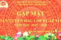 TRƯỜNG THCS NINH TIẾN GẶP MẶT HỌC SINH TRONG ĐOÀN TUYỂN HSG CẤP TỈNH